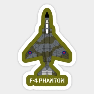 McDonnell Douglas F-4 Phantom (UK Grey/Green camo) Sticker